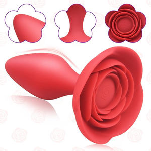 Оптовый набор анальных тренажеров из силикона в форме розы для взрослых, секс-игрушки для пар, секс-игрушки для женщин - Product Image 2