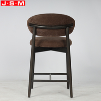 Chaises de bar pour cuisine, tabourets de bar, 65 cm de hauteur, chaises de bar en bois pour cuisine, confortables, style farmhouse