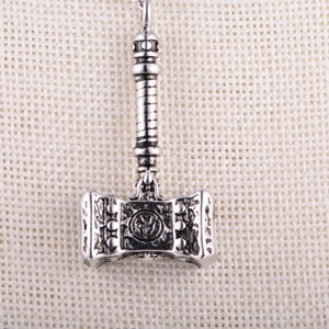 Jewelry Manufacturers Charm Stainless Steel <b>Titanium</b> Plated Jewelry <b>Hammer</b> Thor's <b>Hammer</b> Necklace Cheap Price China Factory - Product Image 4