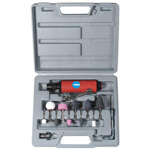 Ensemble de meuleuses axiales pneumatiques Fervi 225 mm avec ressorts et accessoires pour les tâches de meulage et de polissage de précision - Product Image 1