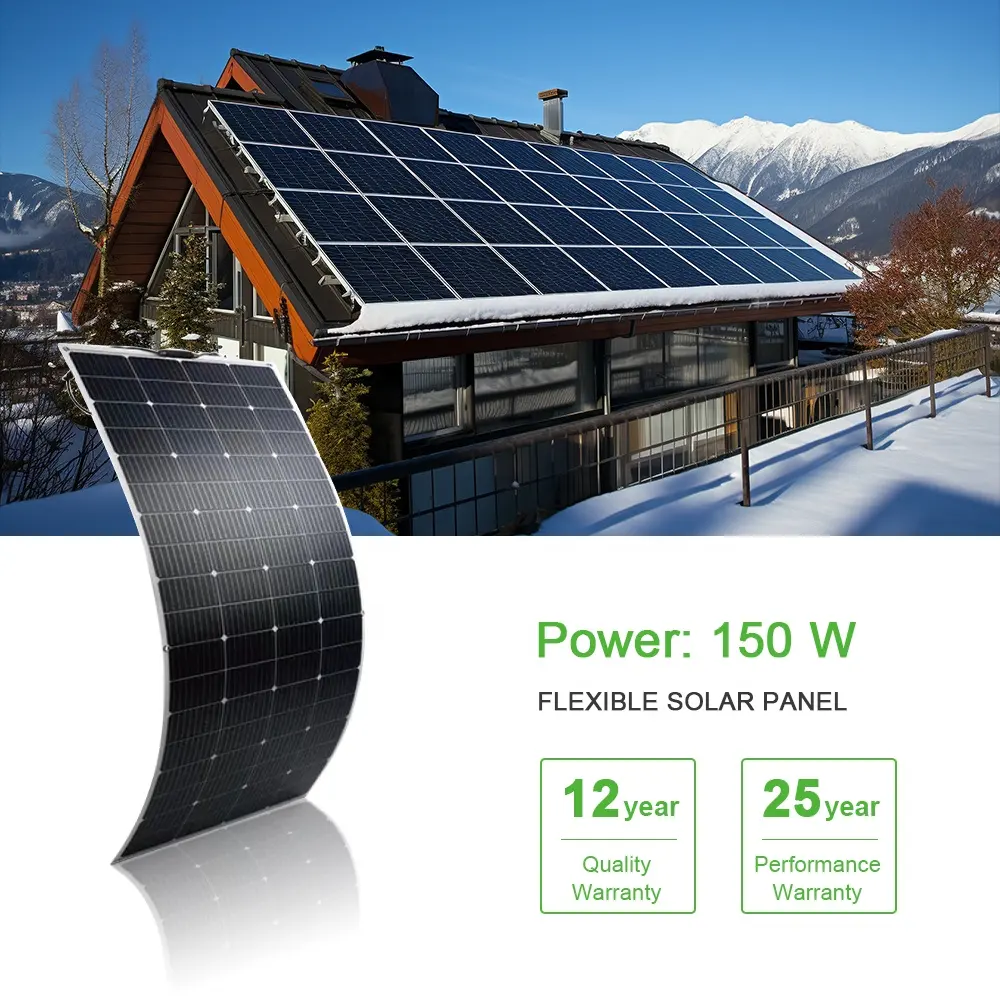 2024 RV Travel Easy Install New Design Solar Panel 430W 520W High Quality Mono Solar Flexible Panel