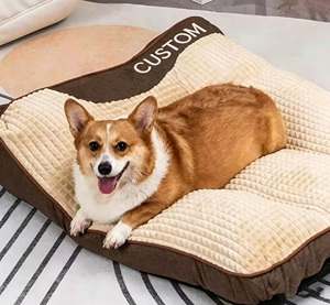 Luxury Thick Scratch-resistant Orthopedic Spine Protection Cotton <b>Dog</b> Cushion <b>Bed</b> <b>Medium</b> Large <b>Dog</b> Removable Washable All Pet - Product Image 2