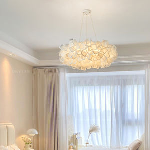 Lámpara Colgante Moderna con Flores Blancas, LED Blanco Cálido, Regulable, Altura Ajustable, Compatible con CA, 3 Años de Garantía, para el Hogar - Product Image 2