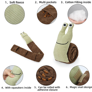 Juguetes Masticables para Perros con Diseño de Caracol Mágico, Ecológicos, Lindos, Indestructibles, Interactivos, Personalizables para Mascotas, Venta al Por Mayor - Product Image 2