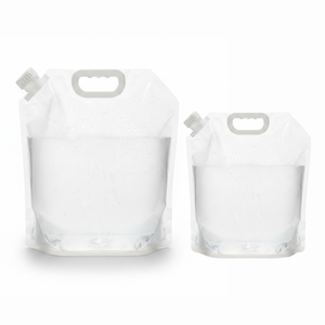 Sacs à eau pliables de qualité alimentaire sans BPA, 5L / 10L, transparents, pour le stockage en extérieur, vente chaude - Product Image 1
