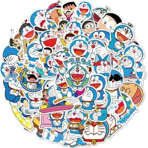 ZY0534C 50 teile/beutel Japan Anime niedlichen Cartoon Doraemon dekorieren Aufkleber Gepäck Gitarre Skateboard Laptop & für Aufkleber