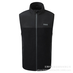 Chaleco calefactor eléctrico para invierno, cuello alto, a prueba de viento, tipo combinado, chaleco deportivo para ocio al aire libre - Product Image 2