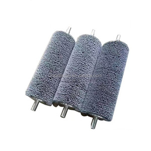 Rodillo abrasivo de pulido, cepillo cilíndrico, eje de acero, rodillo de cepillo de alambre abrasivo - Product Image 4