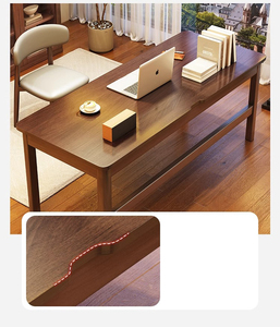 斯堪的纳维亚白色实木书桌厨具一体桌简易学生家庭学习桌卧室电脑桌儿童 - Product Image 6