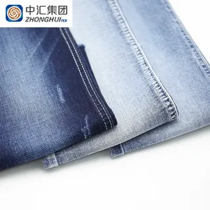 Hot Sale Stock Lot Blau 98,5% Baumwolle 1,5% Elasthan Jacquard Denim Jeans Stoff