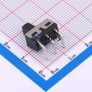 SS-12D06-G060 Slide Switch Through hole,12.7x6.6x6.4mm Switch Single Pole Double Throw Rectangle Pin Header PC Pin 12.7mm - Product Image 2