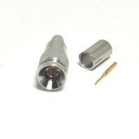 Suministro de fábrica Precisión CC4 SAA Din 1,0/2,3 Enchufe macho Macho 1,0-2,3 Enchufe Crimp para BT3002 Cable Pigtail Conector Convertidor