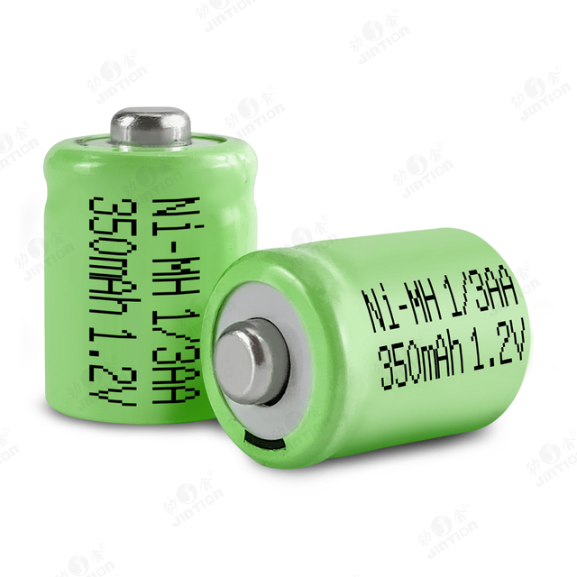 JINTION 350mAh 1.2V Rechargeable Ni-MH Battery 1/3AA for Electric Tools Energy Storage Electric Vehicles Boats