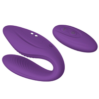 Neue U-Form tragbare Doppels timulation G-Punkt Klitoris Paar Sexspielzeug Drahtlose Fernbedienung Vibrator für Frauen