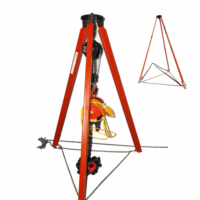 National CE High Quality Confined Space Rescue Tripod Device Kit Portable Lifting Rescue Tripod