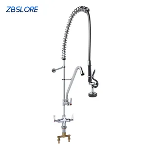 High Level Quality Commercial Deck Mounted Pre Rinse Faucet With Add-on Faucet