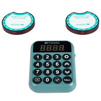 Système de Buzzers Sans Fil pour Restaurant avec 24 Pagers Coaster pour Restaurants Camions de Nourriture Bars Retekess TD168R