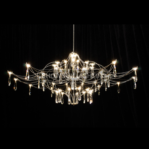 Lampadario lucciola Villa Hall luce moderna di lusso creativo lampadario stellato ristorante lampada da soggiorno - Product Image 2