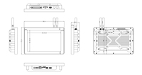 Mini ordinateur de 10.1 pouces fabricant de moniteur industriel moniteur à écran tactile capacitif IP65 panneau avant de qualité étanche