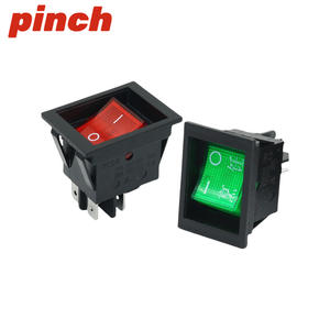 Interruptor basculante de presión 16A 250VAC con LED rojo, encendido/apagado, montaje en panel - Product Image 4