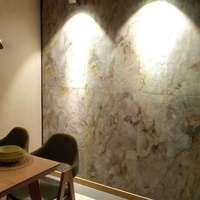 Panneau en pierre frittée de marbre naturel ultra-fin, flexible et pliable, panneau décoratif créatif pour l'intérieur et l'extérieur