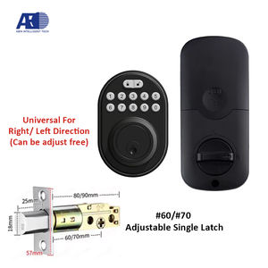 Serrure intelligente WiFi à pêne dormant avec mot de passe Porte d'entrée intelligente avec levier pour porte en bois - Product Image 1