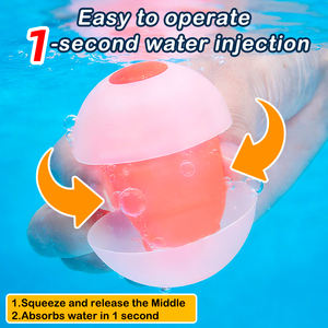 卸売 100% シリコン製 再利用可能 ウォーターバルーン クイックフィル ウォーターポロボール ウォーターバルーン パーティーゲーム 幼児向け - Product Image 2