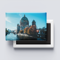 Großhandel Maßgefertigter Hochwertiger Werbeartikel Deutschland Landemagnet 80*53 Foto Touristen-Souvenir Blech-Kühlschrankmagnet