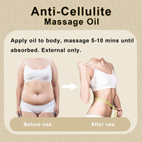 Huile de massage anti-cellulite en gros, 100 % naturelle, pour le remodelage corporel, améliore la texture de la peau, pour les soins de massage corporel en SPA