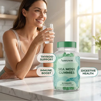 Gummies de mousse de mer naturelle Ausreson OEM, fournisseur bio, sans sucre, végétaliennes, complément alimentaire, marque privée, vente en gros