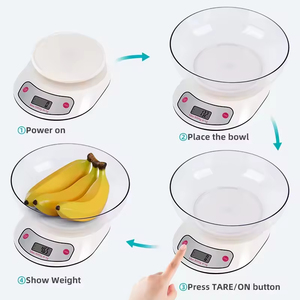 Bilancia da Cucina Digitale Elettronica Professionale di Alta Qualità, Impermeabile, in ABS, con Ciotola - Product Image 6