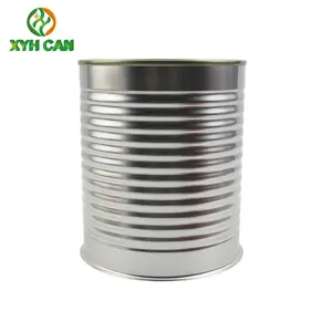Keamanan Makanan kaleng logam bulat kaleng untuk Kemasan 200g 400g 850g 1000g saus tomat sarden disesuaikan stoples kosong untuk makanan