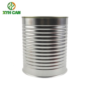 Latas redondas de metal para embalagem de alimentos, potes vazios personalizados para embalagem de sardinha e molho de tomate, 200g, 400g, 850g, 1000g, segurança alimentar