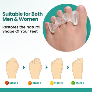 Al por mayor: Separador de dedos para la eversion del pulgar y dedos superpuestos, para sandalias, chanclas y almohadillas para el antepié de cuatro orificios - Product Image 3