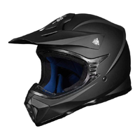 Casco de Motocross para Adultos, Casco Integral Todoterreno para Motocicleta, Color Negro Mate