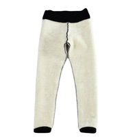Leggings chauds pour femmes à taille haute, épais et extensibles, pantalons thermiques pour filles