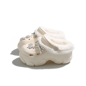 New Cotton-<b>Covered</b> Autumn-Winter Versatile Casual Footless Bag Adjustable <b>Head</b> Strap Arch Support Wool Midsole Patchwork Animal - Product Image 4