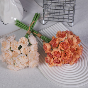 ดอกกุหลาบประดิษฐ์ Jinxi 27 หัว ดอกไม้ผ้าไหมสำหรับตกแต่งงานแต่งงานและบ้าน - Product Image 3