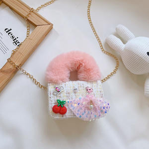 <span class=keywords><strong>Sac</strong></span> bandoulière tendance 2025 pour enfants, <span class=keywords><strong>sac</strong></span> à monnaie en peluche pour filles, mignon avec nœud et chaîne, <span class=keywords><strong>sac</strong></span> à bandoulière à bouton élégant avec motifs de dessins animés - Product Image 6