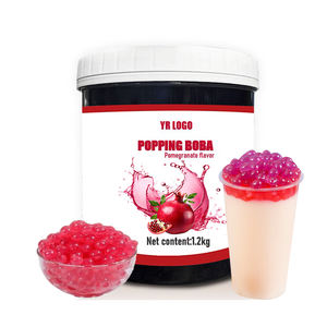 Perles de boba à la grenade de qualité supérieure pour les boissons aux bulles, les desserts, les boissons, le sirop de fruits, les garnitures, le sac de sucre - Product Image 4