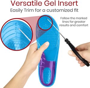 Semelles en gel <span class=keywords><strong>pour</strong></span> femmes-Inserts de chaussures <span class=keywords><strong>pour</strong></span> la marche, la course, la randonnée-Semelles <span class=keywords><strong>pour</strong></span> rester <span class=keywords><strong>debout</strong></span> toute la journée-Semelles coussinées <span class=keywords><strong>pour</strong></span> les talons - Product Image 6