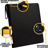 Classeur de rangement personnalisable à 9 pochettes pour cartes à collectionner, avec fermeture éclair, compatible Top Loader 35pt