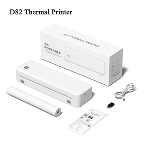 Super D82 Thermal <b>Printer</b> with 203DPI <b>A4</b> <b>Portable</b> Document Thermal <b>Printer</b> Support USB BT Wireless Inkless Thermal <b>Printer</b> - Product Image 1