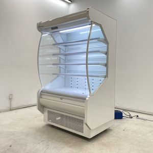 Vitrina Refrigerada con Cortina de Aire de Color Personalizado para Exhibición de Frutas Frescas en Tiendas de Jugos y Smoothies en el <span class=keywords><strong>Centro</strong></span> de la Ciudad - Product Image 3