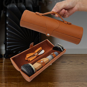 WBG Sapatos De Couro Polonês & Kit De Limpeza Marrom Preto Limpar Cera Couro Bota Cuidados Kit - Product Image 3