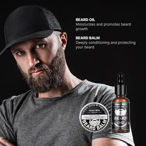 Kit <span class=keywords><strong>per</strong></span> la Cura della <span class=keywords><strong>Barba</strong></span> con Balsamo, Cera, Pennello e Prodotti <span class=keywords><strong>per</strong></span> la Crescita della <span class=keywords><strong>Barba</strong></span>, <span class=keywords><strong>Set</strong></span> Regalo <span class=keywords><strong>per</strong></span> <span class=keywords><strong>Uomo</strong></span> - Product Image 4