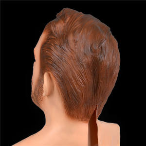 Anime nonno maschera Halloween giovane uomo bello copricapo calvo vecchio bambina viso maschere Cosplay puntelli divertente Masque - Product Image 4