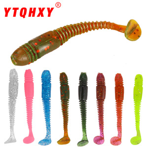 Ytqhxy T Tail Soft Bait 50mm Bionic Worm <b>Lure</b> For Bass <b>Fishing</b> Bottom Baits Texas Rig <b>Lure</b> <b>Fishing</b> Gear - Product Image 3