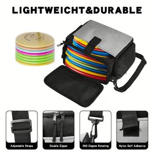 Bolsa de Almacenamiento para Disc Golf, Resistente, de Poliéster, para Exteriores, con Cierre, Portátil, Impermeable, con Correa para el Hombro, para Entrenamiento de Principiantes, Gran Venta - Product Image 3