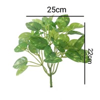 Vente chaude Plantes Vertes Artificielles En Pot Plantes 20cm Tortue Feuille Pothos pour La Maison Bureau Bureau Décor